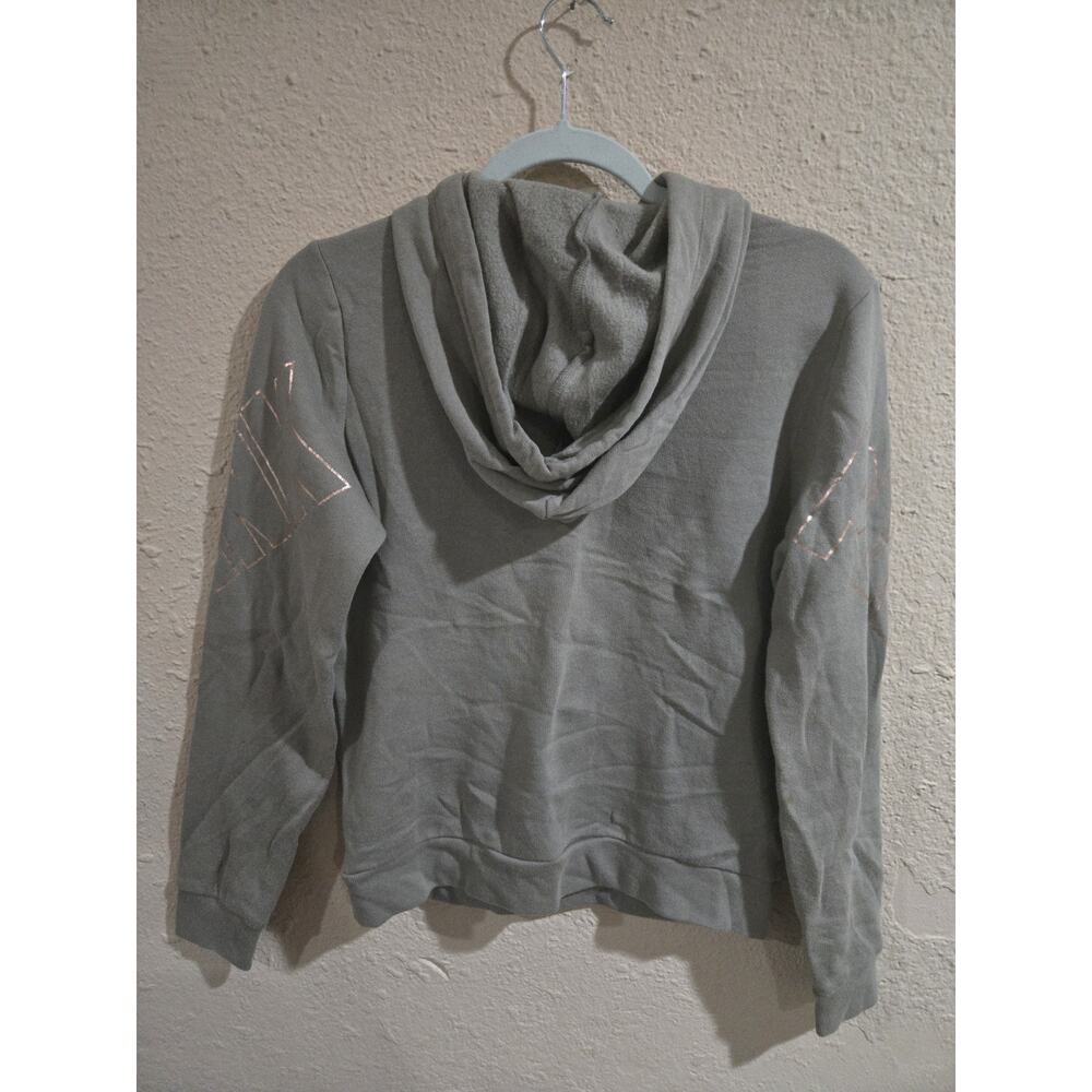 Victoria's Secret Hoodie with Rose Gold Sequins, Green, Size XS - Picture 2 of 7